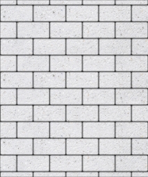 Тротуарная плитка Поревит Прямоугольник Мрамор Белый 60 мм 100х200