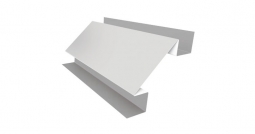 Угол внутренний сложный Первая Кровельная «Брус» 75х75 (полиэстер) 3м белый