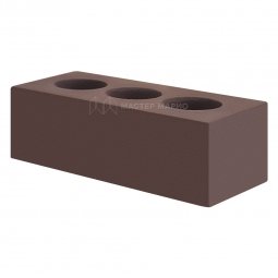 Кирпич лицевой силикатный Коричневый пустотелый утолщенный