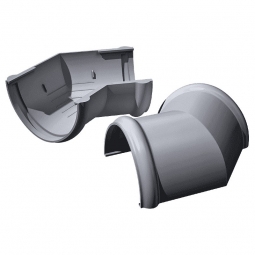 Угловой элемент желоба Технониколь (Verat) Серый (125х82 мм), 135 градусов