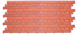 Сайдинг Доломит «Славянка» под кирпич Красный