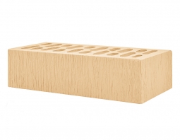 Кирпич лицевой керамический Имбирь «Утес» пустотелый одинарный