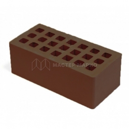 Кирпич лицевой керамический «Коричневый» Евро пустотелый утолщенный