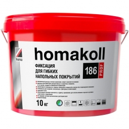 Клей Homakoll 186 Prof фиксатор для гибких напольных покрытий 10 кг