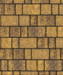 Тротуарная плитка Поревит Старый город  Янтарь 40 мм 3 плиты