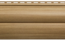 Сайдинг Альта-Профиль Блокхаус «Люкс» Каштан 3000х222х15