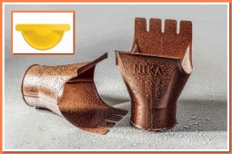 Воронка выпускная Nika D125/100 RAL1018 Желтый