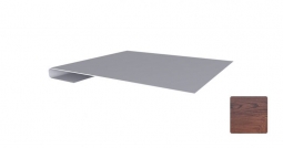 Планка завершающая простая Первая Кровельная (декоративно-полимерное покрытие) 3м дуб темный матовый