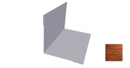 Угол внутренний Первая Кровельная 115х115 (декоративно-полимерное покрытие) 2м под светлое дерево