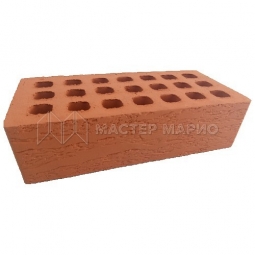 Кирпич лицевой керамический «Абрикос» «Рельеф» пустотелый утолщенный М150