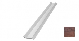 Планка начальная Первая Кровельная «Брус» (декоративно-полимерное покрытие) 3м дуб темный матовый