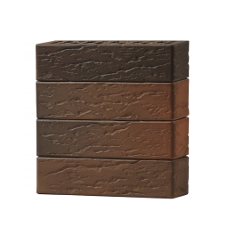 Кирпич лицевой клинкерный «Рустикатор 70» «Флеш» пустотелый Евро 0.7 НФ