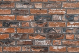 Кирпич лицевой керамический Ручной формовки Hans Bekker 1900 на сером растворе