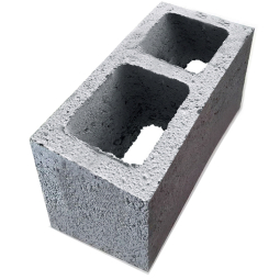 Керамзитоблок вентиляционный двухпустотный 640х330х160 мм М-75