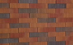 Кирпич лицевой керамический «Flash Bordo» «Тростник» пустотелый одинарный