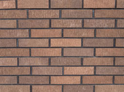 Кирпич лицевой клинкерный «Коричневый» «Бархат» полнотелый одинарный