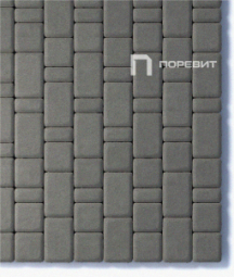 Тротуарная плитка Поревит Классико Гранит Серый 60 мм 3 камня