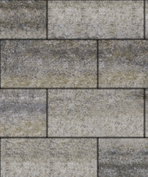 Тротуарная плитка Поревит Прямоугольник Габбро 600х300х80 мм