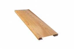 Планка стыковочная Первая Кровельная 60х10 (декоративно-полимерное покрытие) 2м под темное дерево