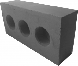 Кирпич рядовой известково-зольный пустотелый утолщенный М 125