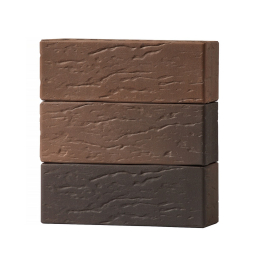 Кирпич лицевой керамический «Флеш» «Рустикатор 70» пустотелый утолщенный 0.96 НФ