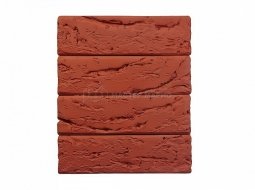 Кирпич лицевой керамический Красный «Кора дерева» пустотелый Евро одинарный