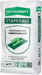 Клей для плитки Основит Старпликс Т-11 (АС11) универсальный цементный 25 кг