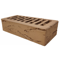 Кирпич лицевой керамический «Коричневый» «Кора» пустотелый одинарный