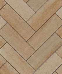 Тротуарная плитка Поревит Паркет Степняк 80 мм 60х200