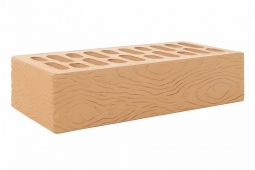 Кирпич лицевой керамический Солома «Ясень» пустотелый одинарный