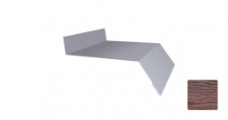 Отлив оконный Первая Кровельная 200 (декоративно-полимерное покрытие) 2м дуб темный 3D