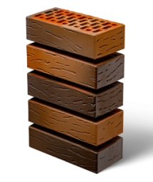 Кирпич лицевой керамический «Флэш-обжиг» «Антик» пустотелый одинарный