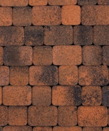 Тротуарная плитка Поревит Классико Гранит Мустанг, 40 мм 2 камня