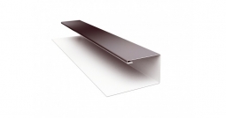 Планка завершающая сложная Первая Кровельная 30х25 (полиэстер) 2м коричневый