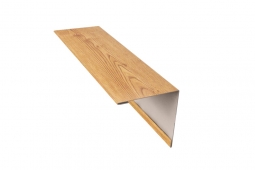 Угол наружный Первая Кровельная 115х115 (декоративно-полимерное покрытие) 2м под темное дерево