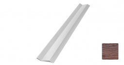 Планка начальная Первая Кровельная «Брус» (декоративно-полимерное покрытие) 3м дуб темный 3D