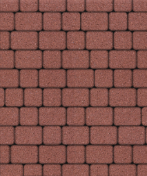 Тротуарная плитка Поревит Классико Гранит Красный 40 мм 2 камня