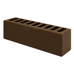 Кирпич лицевой керамический «Шоколад» пустотелый Евро утолщенный