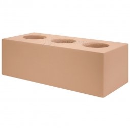 Кирпич лицевой силикатный «Персик» пустотелый утолщенный