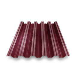Профнастил HC-35 RAL 3005 красное вино 0.7 мм