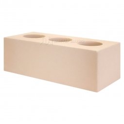 Кирпич лицевой силикатный Бежевый пустотелый утолщенный