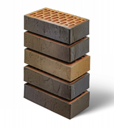 Кирпич лицевой керамический «Флеш» «Сахара Темный» пустотелый одинарный