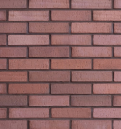 Кирпич лицевой клинкерный «Бордовый» «Риф» полнотелый одинарный