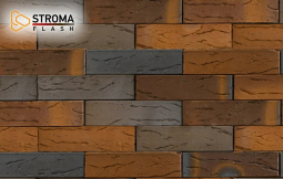 Кирпич лицевой керамический «Flash Flame» «Кора Дуба» пустотелый одинарный