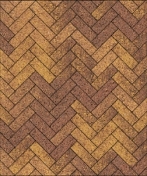 Тротуарная плитка Поревит Паркет Гранит, Осень 60 мм 180х60