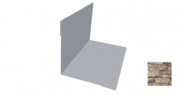 Угол внутренний Первая Кровельная 50х50 (декоративно-полимерное покрытие) 3м камень