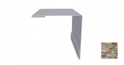 Угол наружный Первая Кровельная 50х50 (декоративно-полимерное покрытие) 3м камень