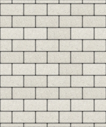 Тротуарная плитка Поревит Прямоугольник Гранит Белый 40 мм 100х200