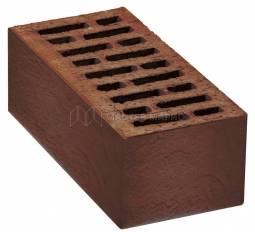 Кирпич лицевой керамический «Коричневый» «Круглянский сланец» пустотелый утолщенный