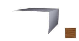 Планка откосная простая Первая Кровельная 75х200 (декоративно-полимерное покрытие) 2м под дуб 3D